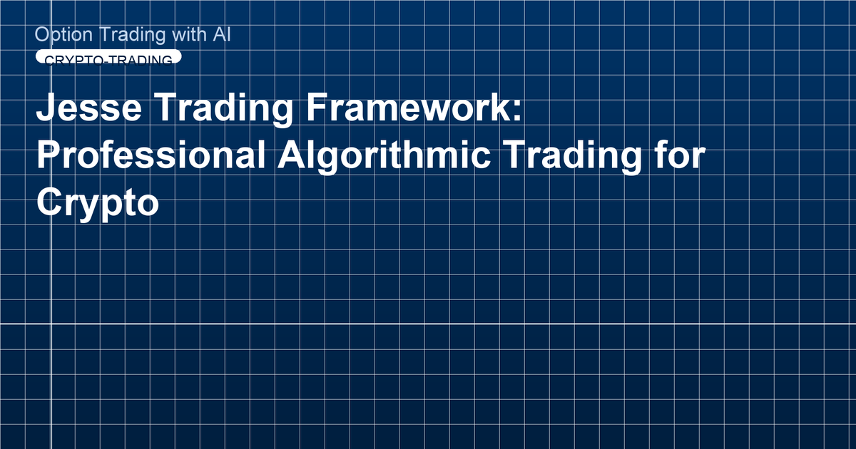 Jesse Trading Framework: Professional Algorithmic Trading for Crypto