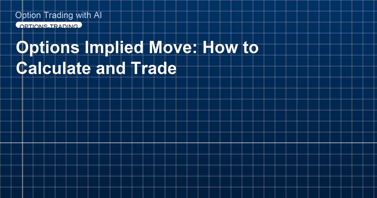 Options Implied Move: How to Calculate and Trade