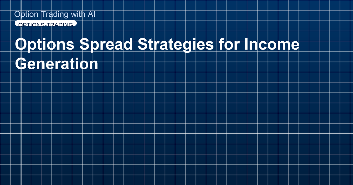 Options Spread Strategies for Income Generation