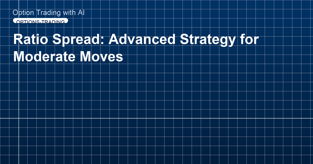 Ratio Spread: Advanced Strategy for Moderate Moves